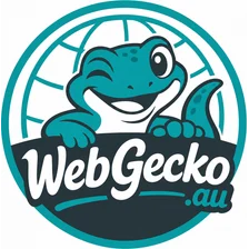 WebGecko logo, a teal gecko